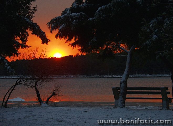 travel___Winter Sunset___Punat, Croatia.