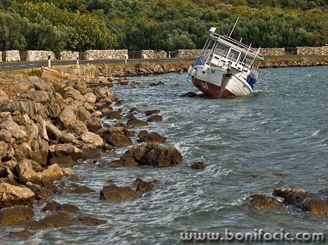 travel___Wreck___Punat, Croatia.