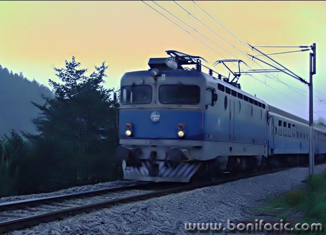 digital___Night Train___Vrbovsko, Croatia.