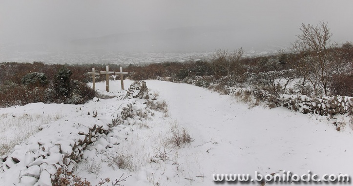 panorama___Crosses On Snow___Punat, Croatia.