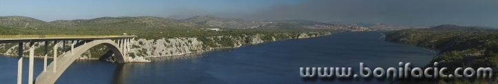 panorama___Over Bridge___Sibenik, Croatia.