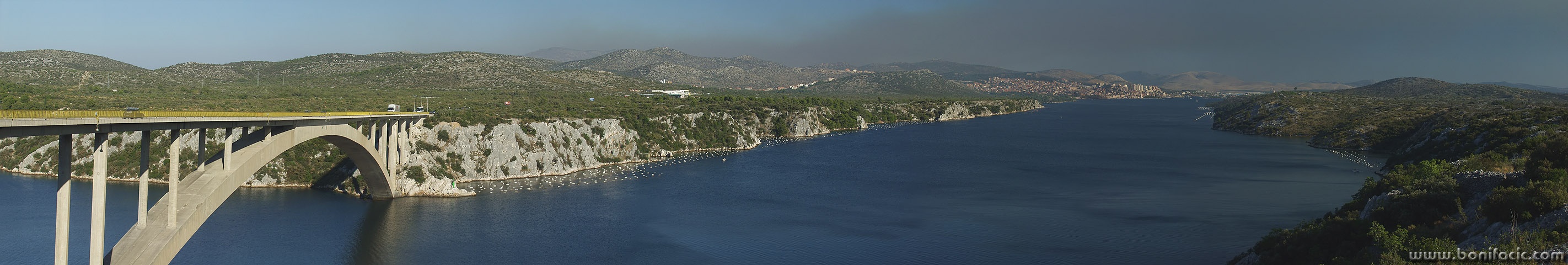 panorama___Over Bridge___Sibenik, Croatia.