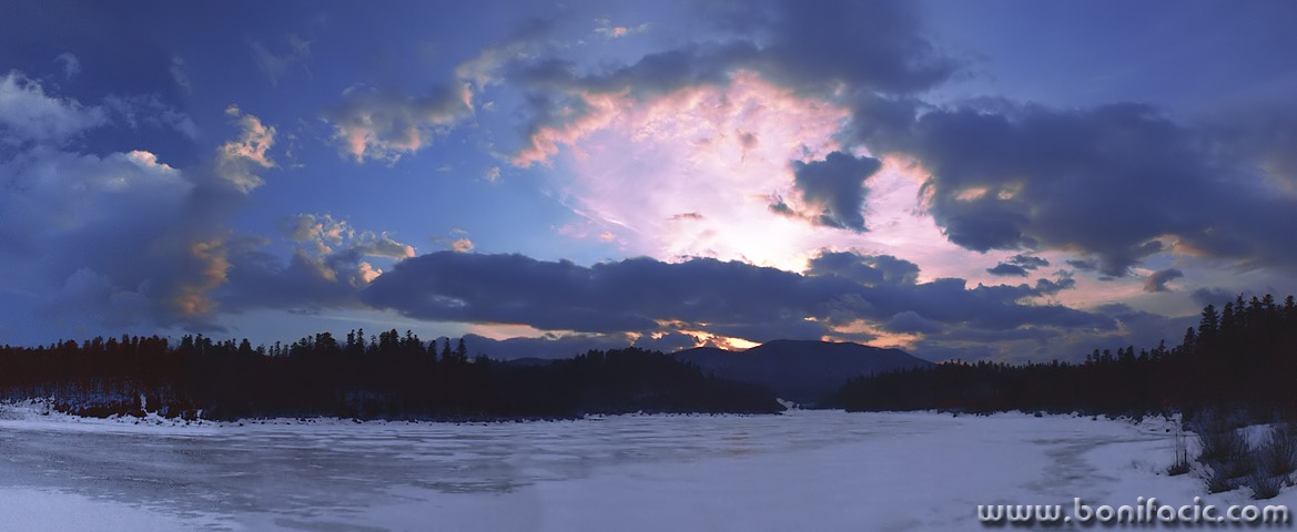 panorama___Winter Eve___Fuzine, Croatia.