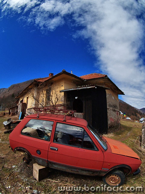 stilllife___Red Yugo___Cabar, Croatia.