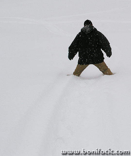 action___Deep Snow___National Park Risnjak, Croatia.