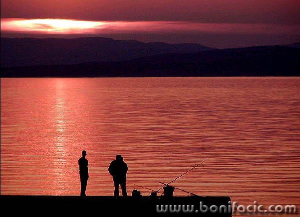 action___Red Fishing___Stara Baska, Croatia.