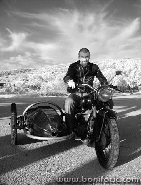 bw___Biker___Punat, Croatia.