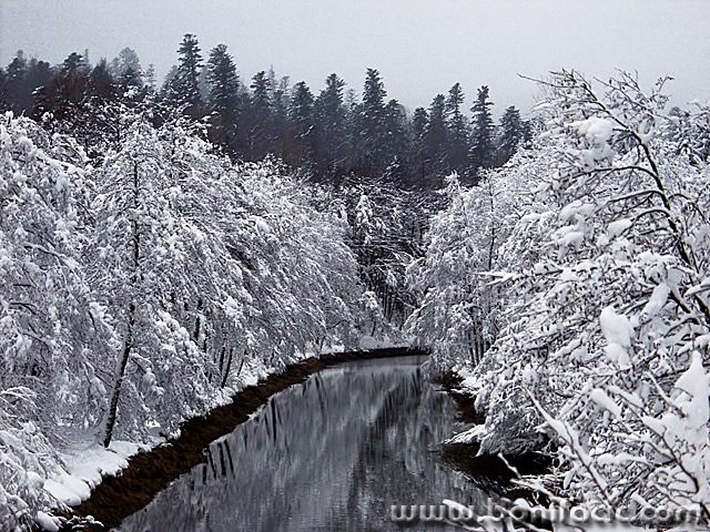 bw___Dark River___Fuzine, Croatia.