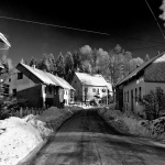 bw___Empty Streets___Lokve, Croatia.