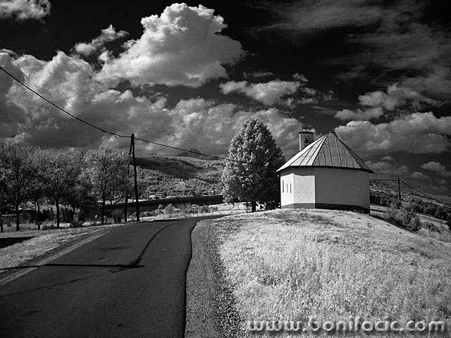 bw___Lone Chapel___Sabljaci, Croatia.