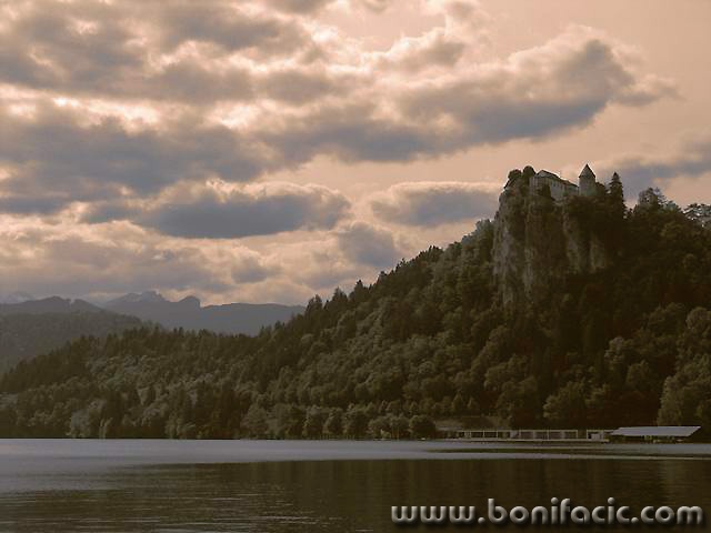 bw___Old Castle___Bled, Slovenia.