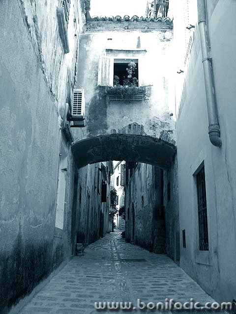 bw___Old City___Krk, Croatia.