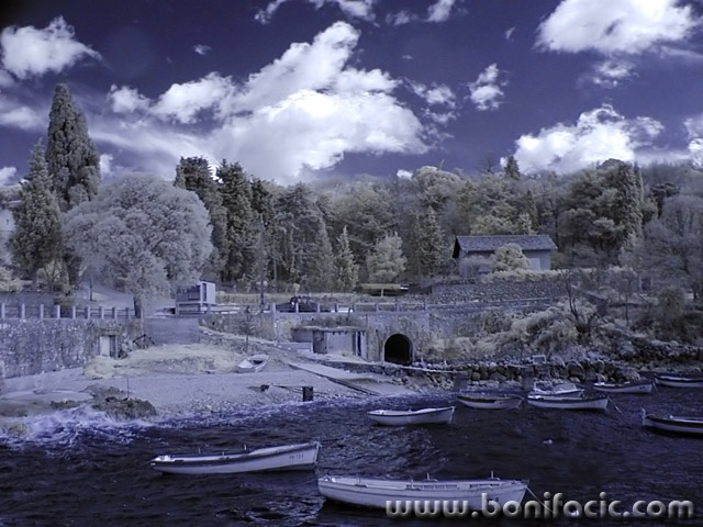 bw___Small Port___Glavotok, Croatia.