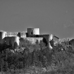 bw___Town___Drivenik, Croatia.