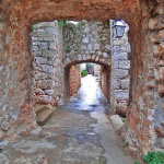 travel___Empty Street___Ston, Croatia.